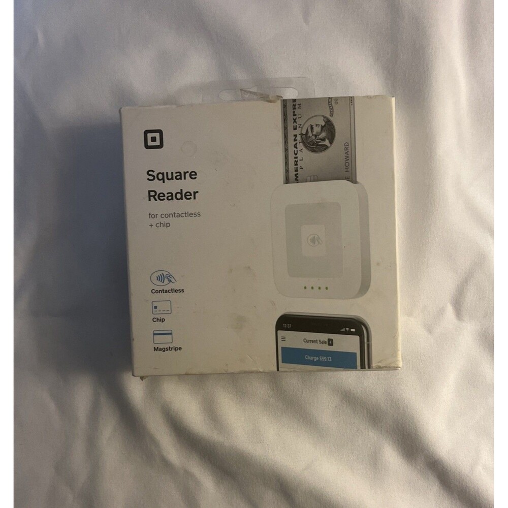 Square Reader A-SKU-0636 Credit Card Reader No Contactless  - Open Box
